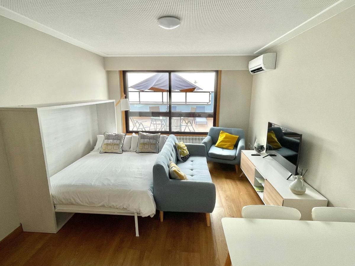 Estudio Centrico 1 Con Terraza Y Parking Privado Ourense Exteriör bild